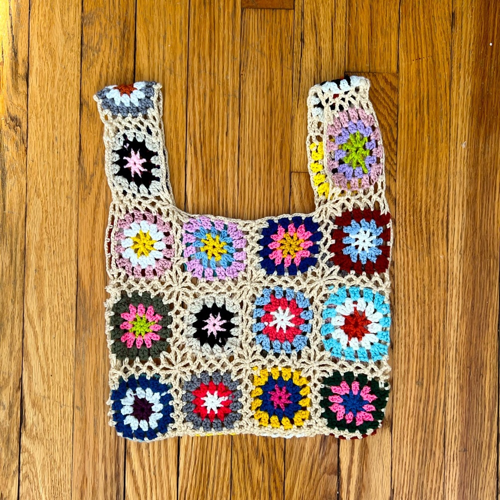 Hand crocheted purse